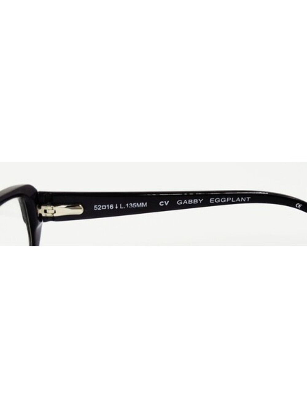 BCBGMAXAZRIA Gabby Eggplant Eyeglass Frames 52-16-135 Purple Women's w/ Case - Picture 5 of 10
